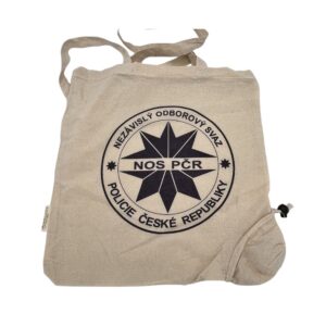 Taška skládací bavlněná s logem NOS PČR