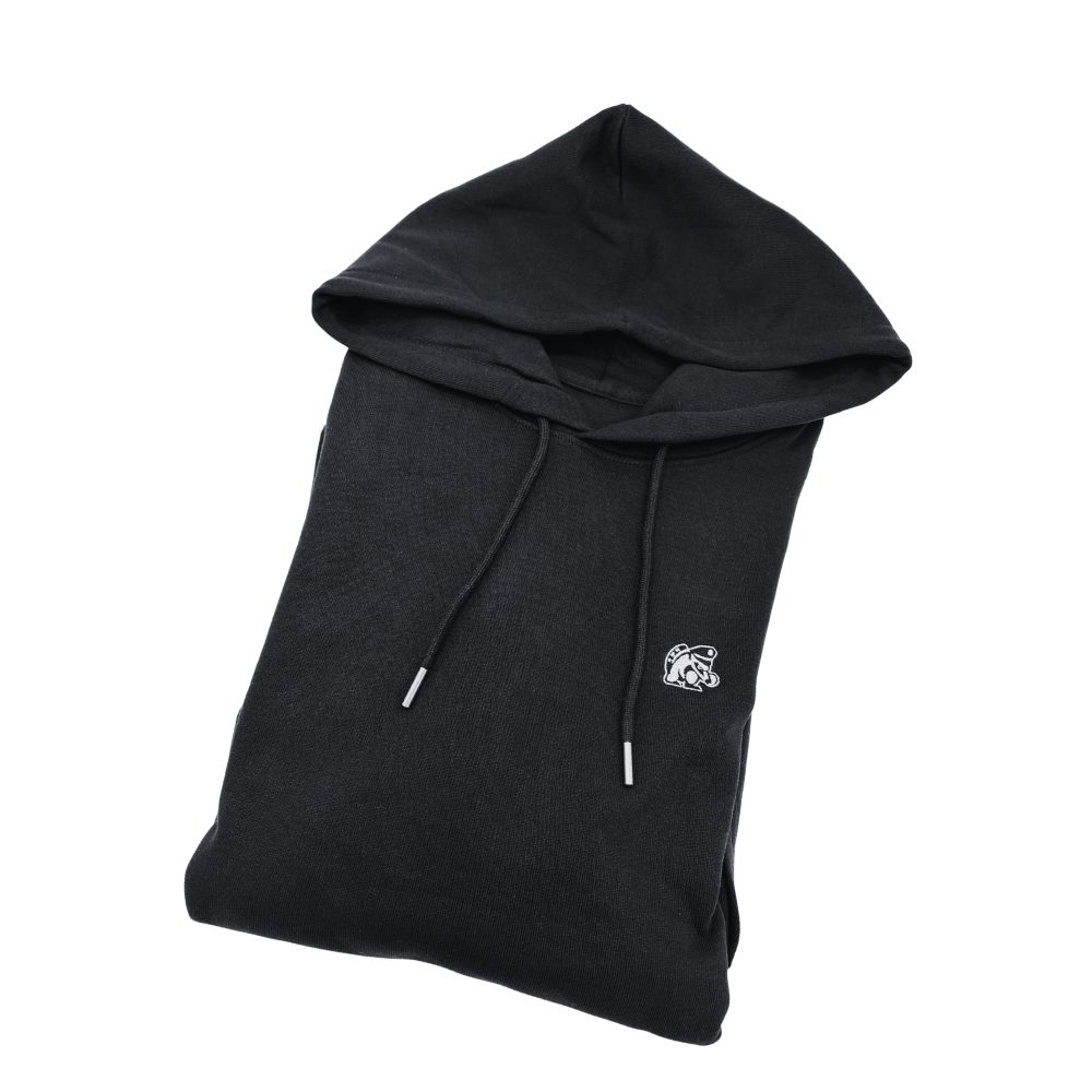 Mikina černá s kapucí a logem Nosála