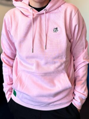 Mikina RŮŽOVÁ s kapucí a logem Nosála